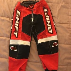 Shift motocross/dirt bike racing pants, youth.